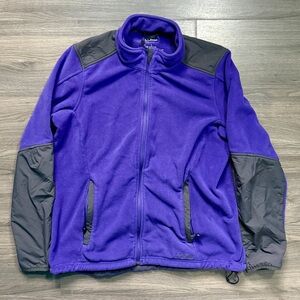 L.L. Bean Women’s Polartec Zip Up Fleece Jacket - Purple